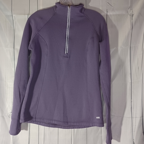 REI Purple Sweatshirt With Quarter Zip Front - Picture 1 of 9